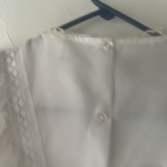 Vintage Girl's Size 7 USA Little‎ Princess White Tea Party Ruffle Coquette Dress - Picture 5 of 9